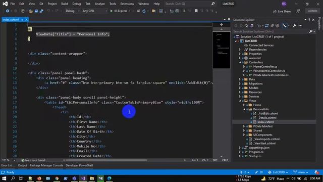 ASP.NET Core full CRUD with .NET 5 | jQuery Datatable, paging, sorting and searching | EF code firs смотреть онлайн