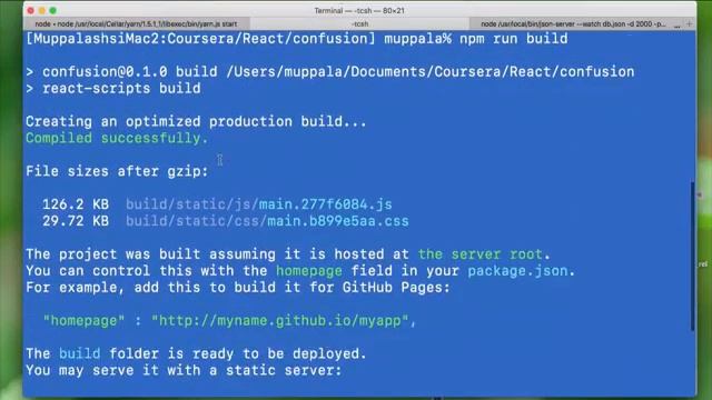 68. Exercise Video Building and Deploying the React Application смотреть онлайн