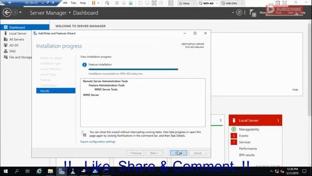 Windows Server 2019 Training 27 - Configuring a WINS, burst handling,replication,Migrate WINS to DN смотреть онлайн