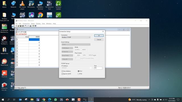 Modbus Master Slave Communication Using Modbus Poll