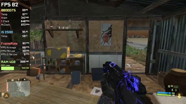 GeForce 8800 GTS | Crysis - 900p, 720p, 1024x768, 800x600 - Very High, High, Medium, Low