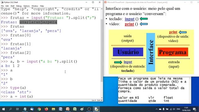 [Python] Entrada de Dados (input) - Valores na mesma linha смотреть онлайн