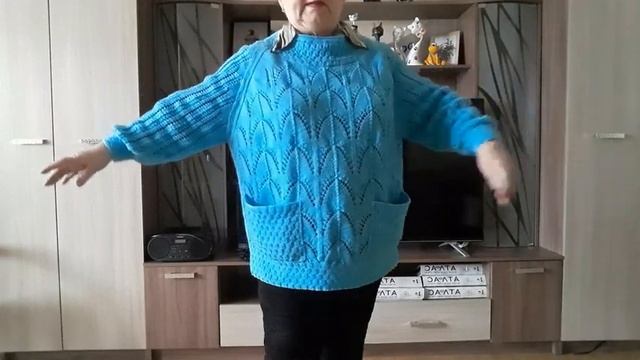 #вязаниеспицами ДЕМОНСТРАЦИЯ ДЖЕМПЕРА//АНОНС УЗОРА СПИЦАМИ// смотреть онлайн