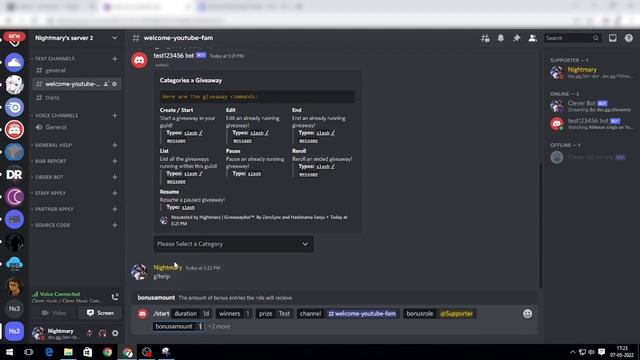 how to make giveaway bot with *slash commands* | verifed bot code смотреть онлайн