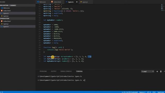 Angular Training Part 1 - Basic Types in TypeScript смотреть онлайн