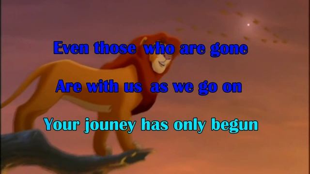 LION KING 2: SIMBA'S PRIDE - We Are One (KARAOKE clip) - Instrumental with clip and lyrics on scree смотреть онлайн