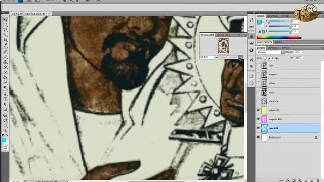 Цветоделение CMYK Photoshop Action смотреть онлайн