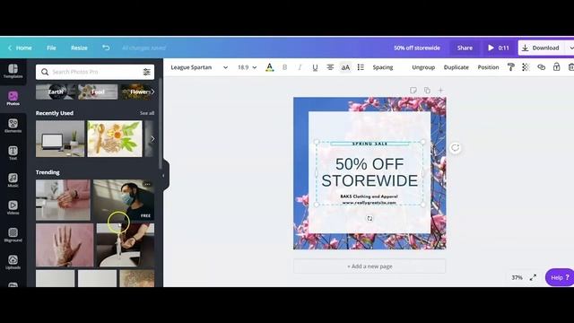 Canva Basic Tutorial | Design School, Creating Instagram Posts смотреть онлайн