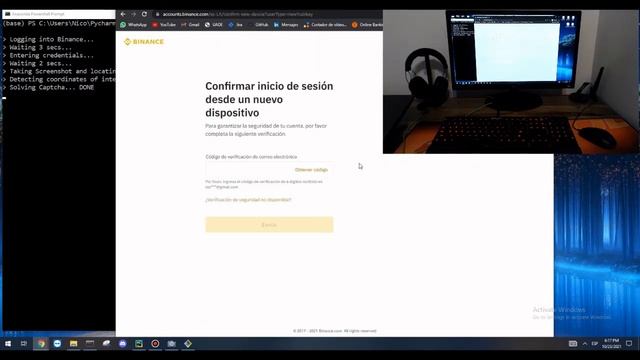 Solving Binance Captcha смотреть онлайн