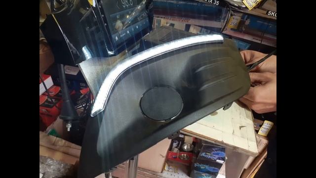 Дневные ходовые огни Лада Ларгус с поворотником! смотреть онлайн