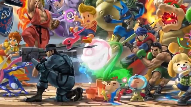 All Characters + Sephiroth Banner Reveal In Super Smash Bros Ultimate 【FULL HD】