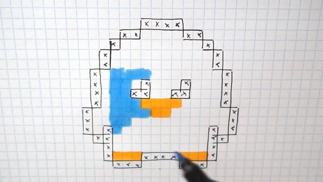 Handmade Pixel Art - How To Draw Kawaii Penguin #pixelart смотреть онлайн