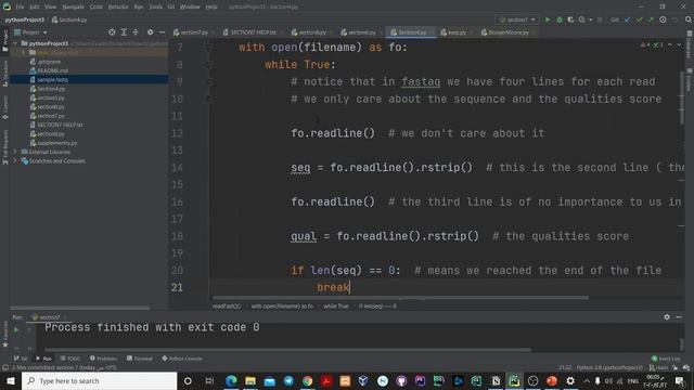 Section 4.1 read FASTQ file смотреть онлайн