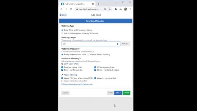 מחשב השקיה HC WiFi הנטר: הגדרת תכנית השקיה смотреть онлайн