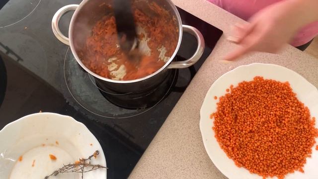 ОЧЕНЬ ВКУСНАЯ КРАСНАЯ ЧЕЧЕВИЦА за 10 минут. ASMR cooking sounds смотреть онлайн