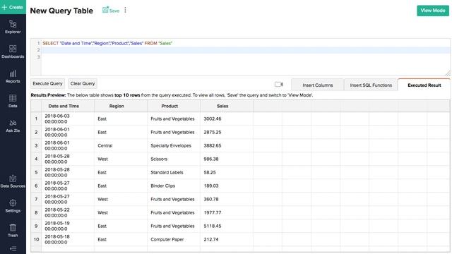 Zoho Analytics: Creating a Query Table смотреть онлайн
