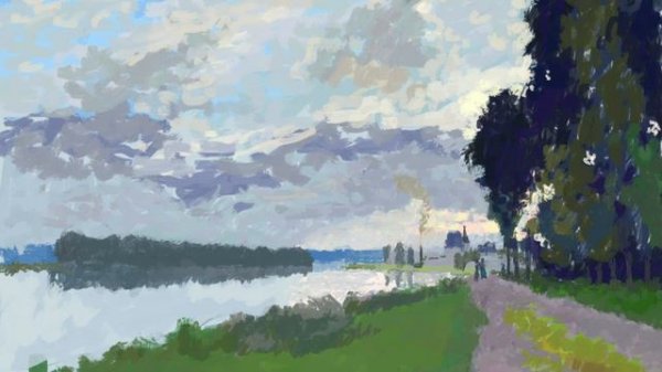 Ipad painting：The promenade at argenteuil