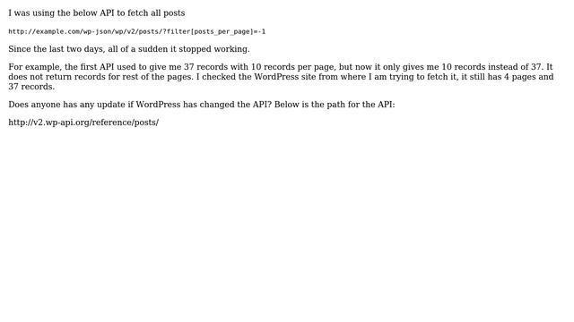 Wordpress: WP API to fetch all records for /posts, /media, /categories смотреть онлайн