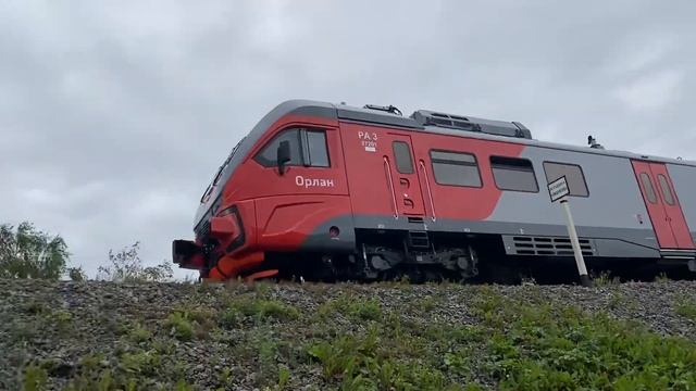 Рельсовый автобус РА3-072 №6569/6568 Архангельск–Северодвинск! смотреть онлайн