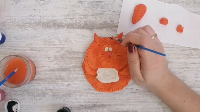 Поделка из соленого теста / Лепим с детьми из теста кота/ Поделка на 8 марта маме смотреть онлайн
