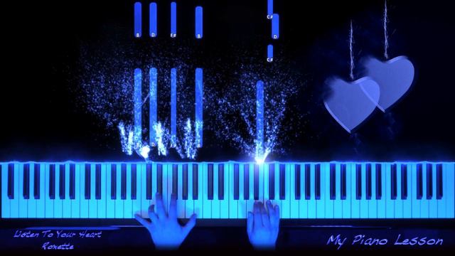 Roxette - Listen To Your Heart (Piano Tutorial by Marina Kirova from My Piano Lesson) смотреть онлайн