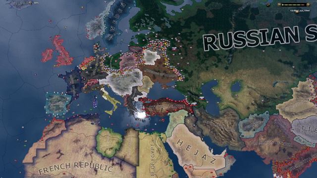 When Kasierreich becomes return of the Tsar - HOi4 Timelapse смотреть онлайн