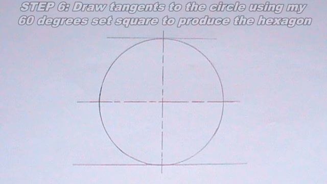 HOW TO DRAW A REGULAR HEXAGON GIVEN THE DISTANCE ACROSS FLATS || GEOMETRIC CONSTRUCTION смотреть онлайн