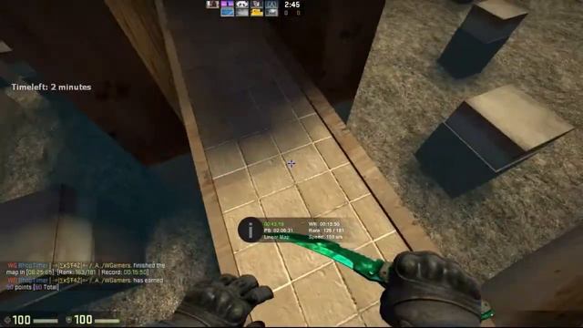 BHOP в CS:GO на карте Bhop Militia V2 смотреть онлайн