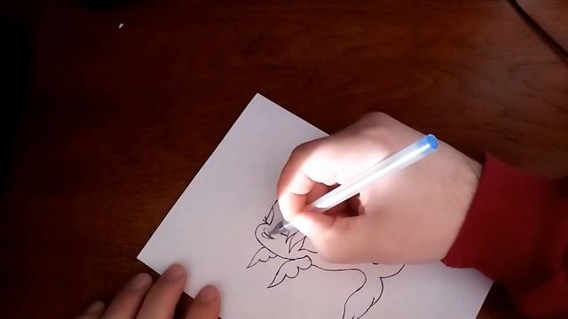 Рисую мультяшную рыбку шариковой ручкой смотреть онлайн