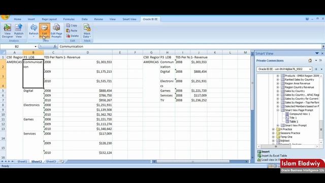 34 OBIEE 12c - Chapter 15 Working with BI Content in Smart View - Arabic смотреть онлайн