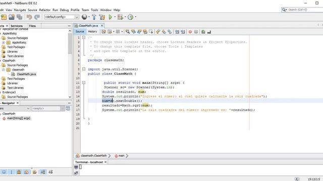 Ejemplo clase Math JAVA смотреть онлайн