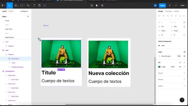 Crear una card en Figma conAuto Layout смотреть онлайн