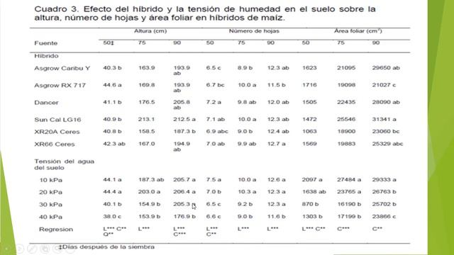 Tensiones de humedad y variedades en Maíz смотреть онлайн