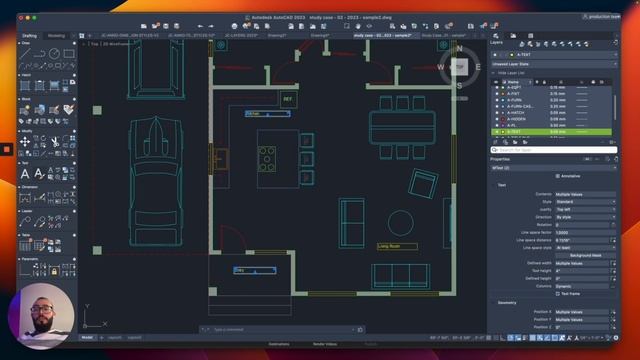 how to add text in Autocad Mac - Autocad 2023 For Mac Tutorial смотреть онлайн