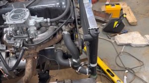 Установка системы охлаждения на луаз с мотором ваз 2106. Радиатор иж ода, термостат 2108