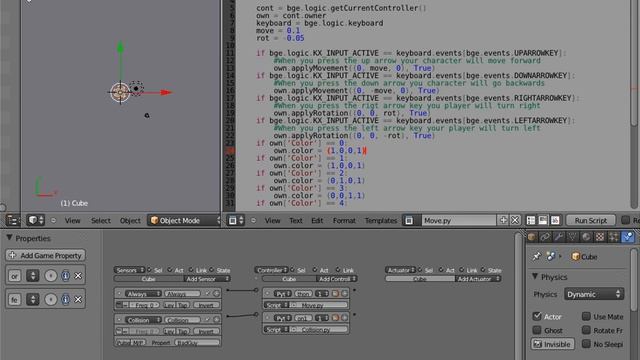 Using Python in the blender game engine Part 2 (Basic) смотреть онлайн