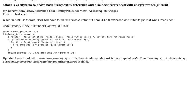 Drupal: menu_get_object() not returning node object when view's display is Entity Reference смотреть онлайн