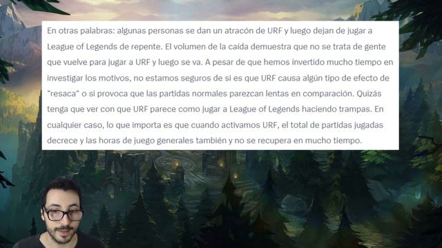 😥 POR ESTO URF NUNCA Será Un Modo De Juego PERMANENTE Del League Of Legends