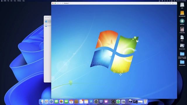 Windows 7 on Apple M1 (UTM) смотреть онлайн