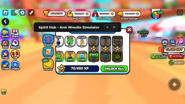 Arm Wrestle Simulator Script | Auto Event | Keyless & More