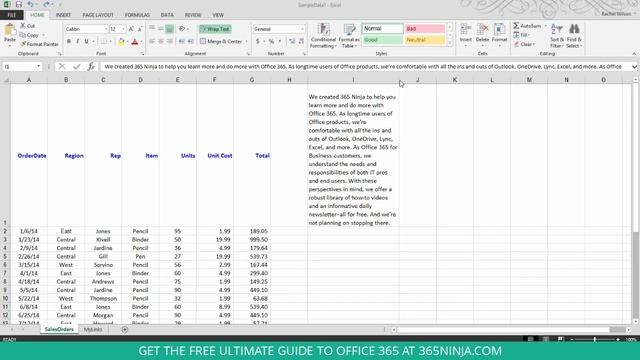 How to make text appear on multiple lines (wrap text) in Excel смотреть онлайн