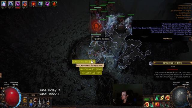 [Path Of Exile 3.14] Semi-AFK Tier 2 & Tier 4 Maps Blight W/ Vaal Summon Skeletons In SSF HC - 778