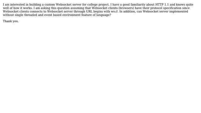 Software Engineering: Websocket protocol server development смотреть онлайн