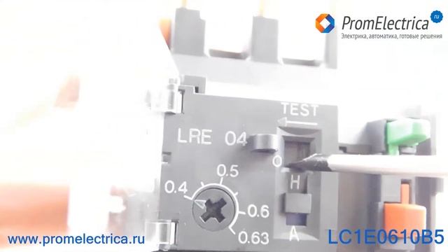 LC1E0610B5 Контактор 24 Вольт с тепловым реле, 1НО, 6 Ампер, 400 Вольт, 50 Гц, Schneider Electric смотреть онлайн