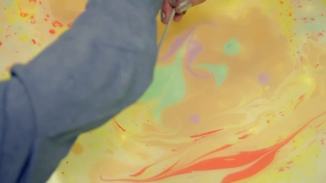 Живопись на воде/ рисование на воде/оригинальный жанр/ шоу на воде смотреть онлайн