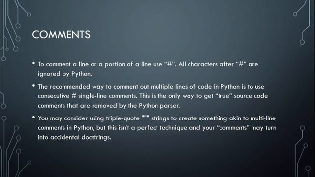 Python Variable смотреть онлайн