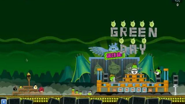 Angry Birds Facebook Green Day Golden Grenade #1 Walkthrough смотреть онлайн
