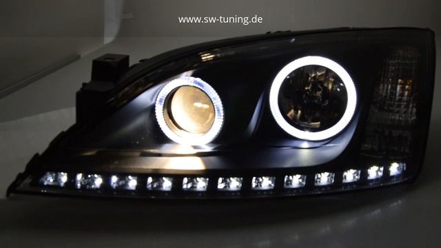 SW-Tuning Angel Eye Scheinwerfer für Ford Mondeo Mk3 High LED Standlichtringe / Leiste Black смотреть онлайн