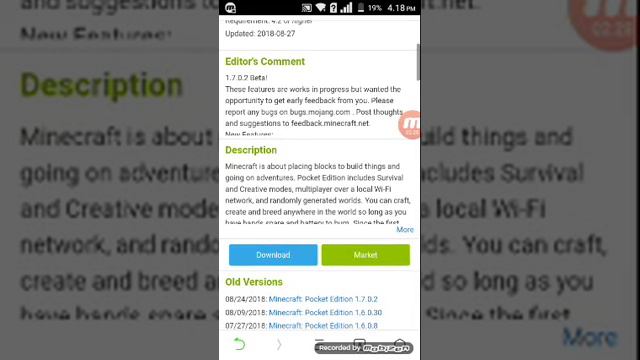 Cara download minecraft versi 1.7.0.2. 100℅ bisa смотреть онлайн