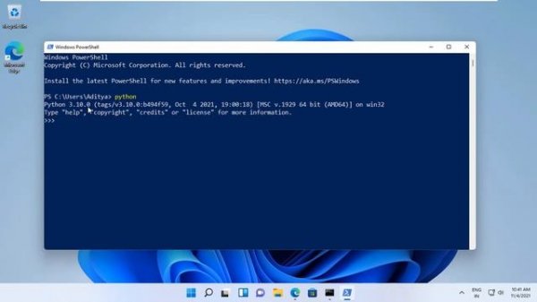 How To Install Python in Windows 11 | Install python windows 11 | python 3.10.0 win 11